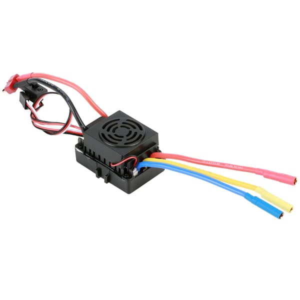 HOBBYFANS 60A Brushless ESC Sensorløs Elektronisk Hastighetskontroll med 4.0 Bananhode for RC Bil Svart