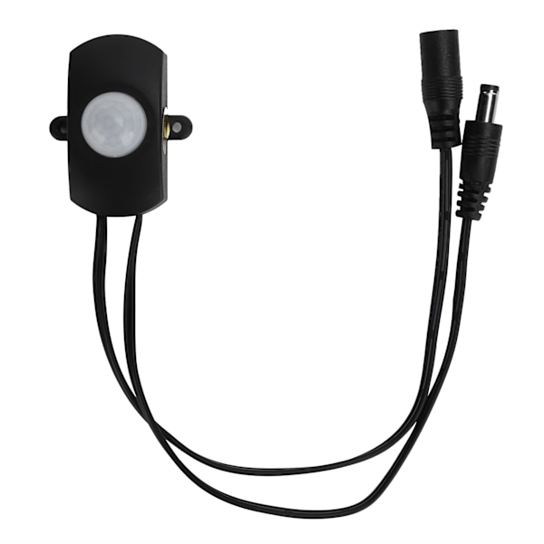 DC6V-24V LED-strimmel Infrarød Menneskekrop Detektor Sensor LED Infrarød Kropssensor Sort