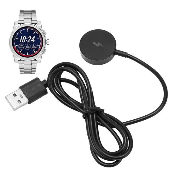 Klokkelader Magnetisk Rask Multi Beskyttelse Bærbar Klokke Ladekabel for Access Sofie Bradshaw Grayson 1 meter Svart