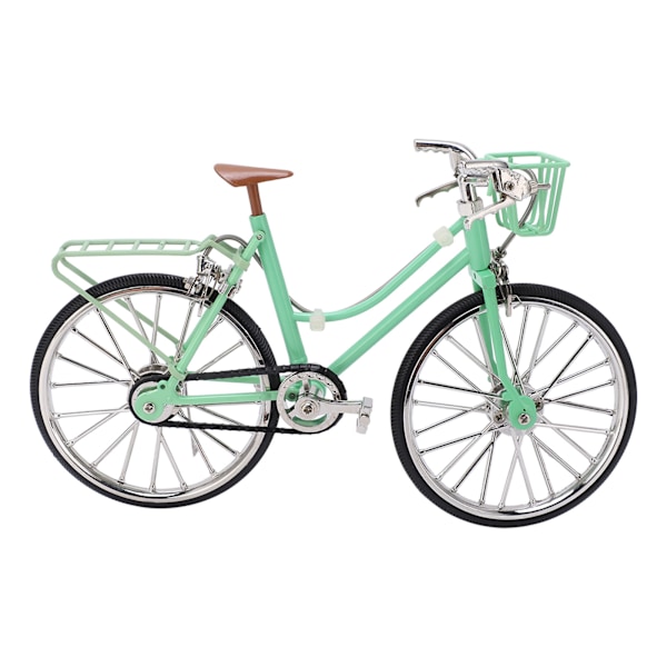 Mini cykelmodel simulering baseret design holdbar legering lysegrøn iøjnefaldende flot indretning cykel legetøj