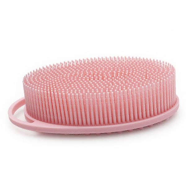 Silikonkroppsskrubb för Exfoliering - Lätt att Rengöra, Långvarig, Hygienisk, Rosa