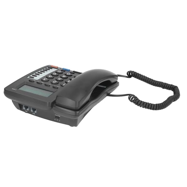 C199 Hemtelefon med sladd Kontorstelefon Fast telefon Stöder röstmeddelande för uppringare Tystnadsfunktion