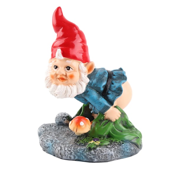 Dvärg Dekorativa Prydnader Hållbara Harts Dekor Söta Tomte Figur Dekorationer för Hem Utomhus Gård Dekor