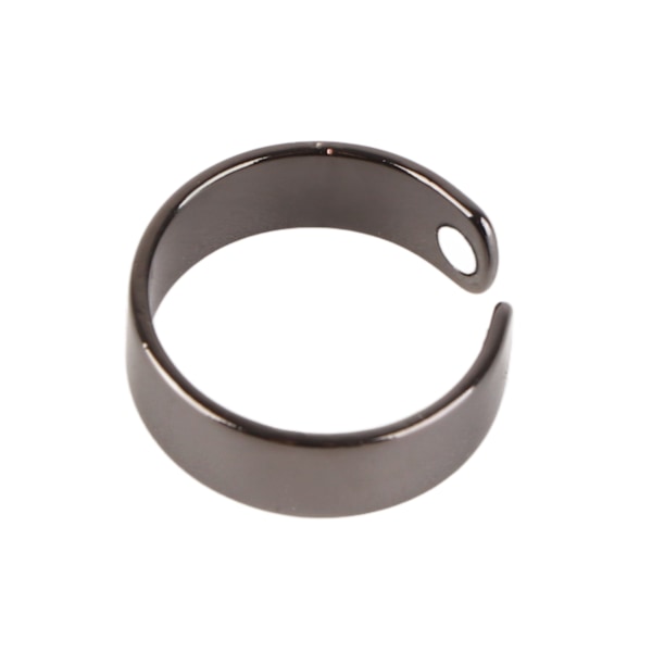 Åben Magnetisk Ring Appetitkontrol Træthedsaflastning Sikker Enkel Magnet Kobberring til mænd Sort