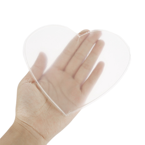 Silikone Anti-rynke Transparent Breast Care Stram Lifting Bryst Hud Pad Hjerteform