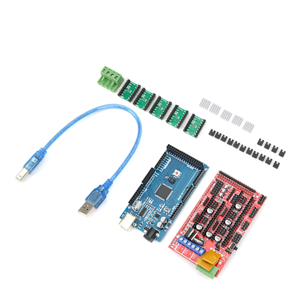 3D-printertilbehør LCD-kontrolkort A4988-modul aluminiumblokterminal gør det selv-driver