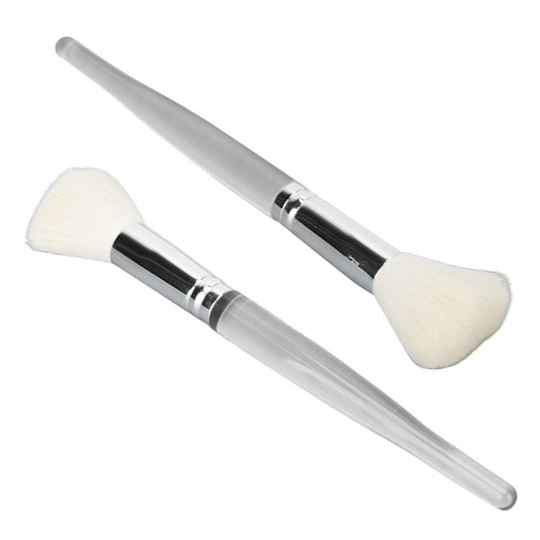 2 stk makeup børste blød elastisk tæt uld stor dækning Præcis påføring pulver børste til makeup pulver blusher