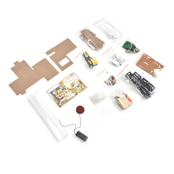 Montera Villa DIY Dockhus Barn Dockhus Kit Miniatyrhus Byggsats Födelsedagspresent