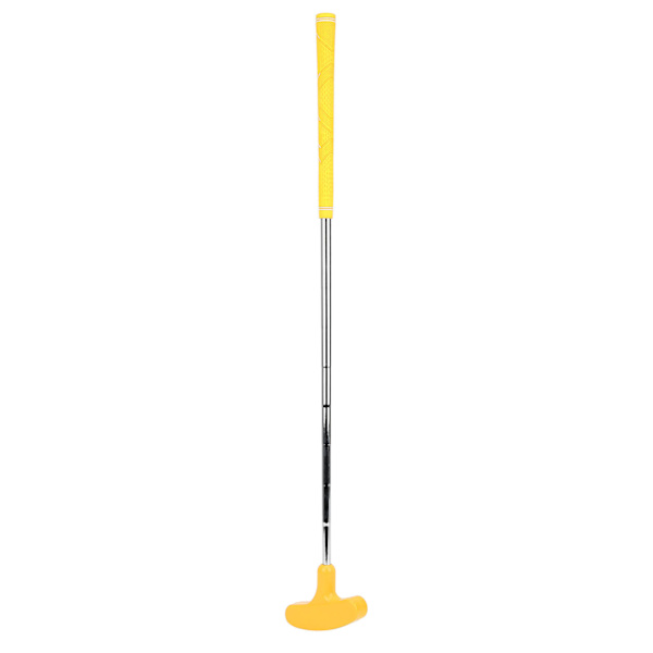 27 tuuman Mini Two Way Golf Putter Sisäharjoittelu Pehmeä Kumipää Putter Lapsille Keltainen
