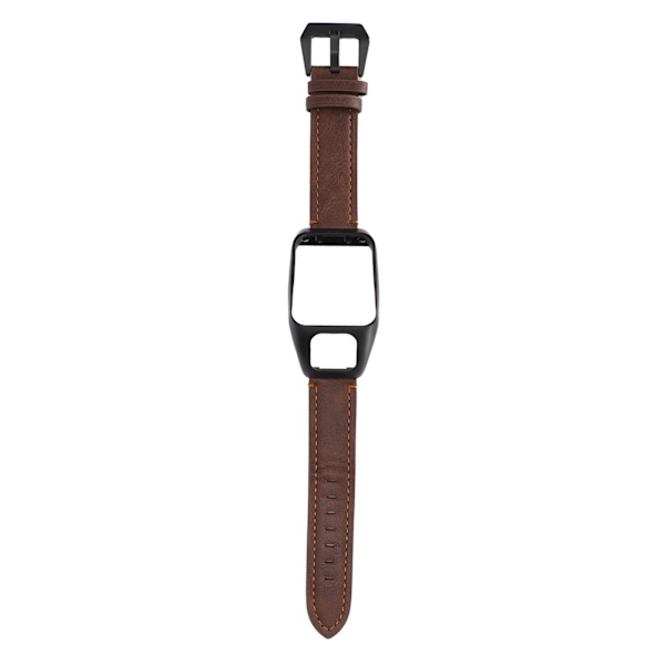 Läderklockarmband Armbandersättning Snabbkoppling Läderklockarmband med spänne i rostfritt stål för Runner3Coffee