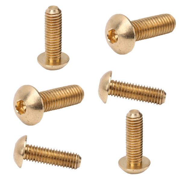 50 kpl pyöreä kuusiokanta ruuvi kuparikiinnitin laitteisto työkalut teollisuustarvikkeet M5M5x16mm