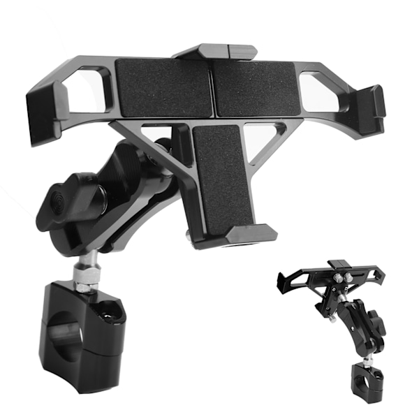 Universal motorcykel telefonholder til 22mm styr 360 graders roterbar telefonmontering beslag