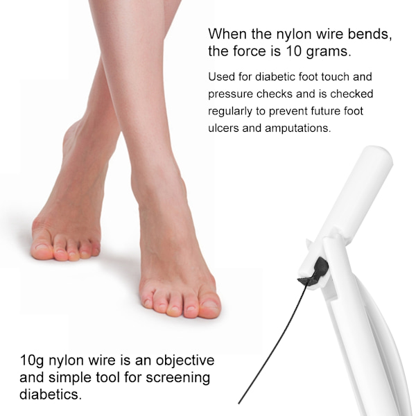 10 gram diabetisk fot Monofilament Test Pen Foot Filament Tester