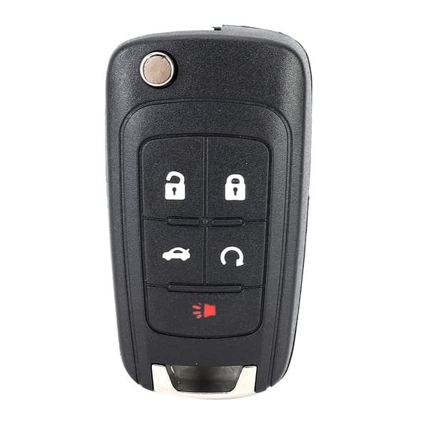 5 knapper Flip Key Fob Case Shell Cover erstatning passer til Chevrolet Camaro 2010-2013
