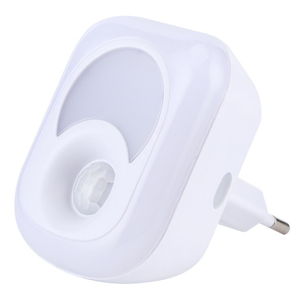 2W LED Infraröd Induktionslampa PIR Sensor Nattlampa för Sovrum EU-kontakt 220V-240V