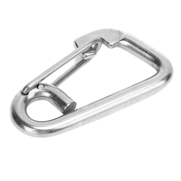Sikkerhetskrok Rustfritt stål smiing Enkel AntiRust Anti-korrosjon Sterk fjær Snap tilbehør (80 mm)