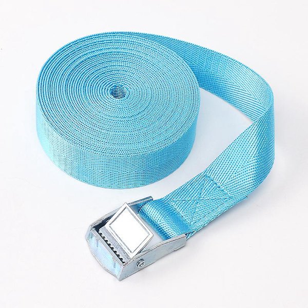 Blå Spännband - Set om 6, Max 250kg, 4m x 25mm