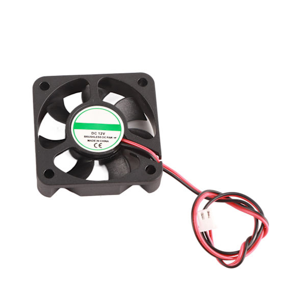 2 stk 3D-printer tilbehørsdel DIY 5010 Køleblæser 2Pin 12V 4000-6500 RPM 30dB 8-14CFM
