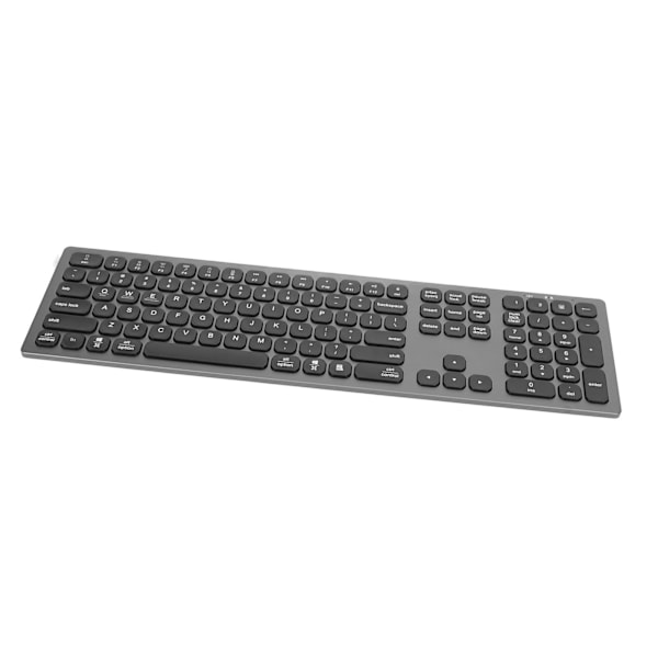 Bluetooth-tastatur med numerisk tastatur Sklisikre puter 110 taster Tynt kontortastatur for OS X for Windows for Android