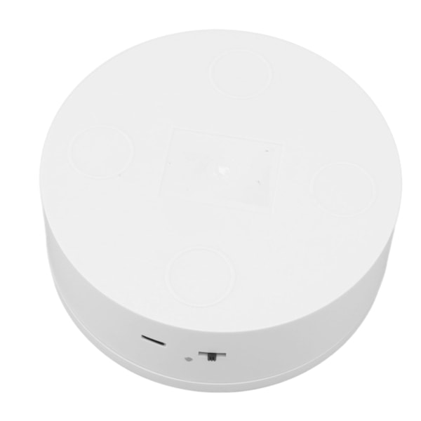 Roterende displaystand Hvid Stik i fjernbetjening Belastning 3 kg Automatisk roterende stand til produkter Diameter 13 cm / 5,1 tommer