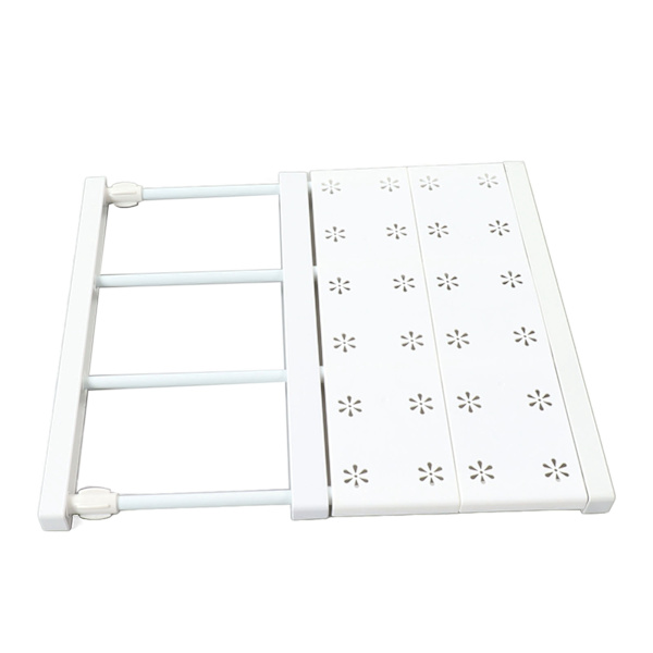 Justerbar hylle i spenn, plassbesparende, utvidbar skaporganisator, skillevegger for skoskap, skaplengde 30‑40 cm/11,8‑15,7 tommer