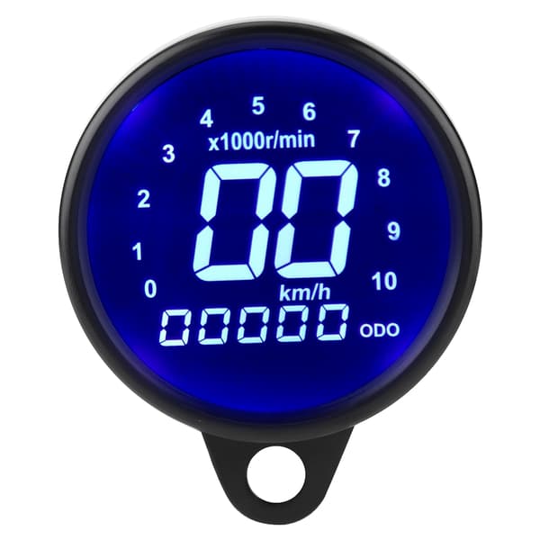 Universal Motorcykel LCD Display Instrument Speedometer Odometer Tachometer Måler