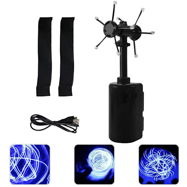 LED Flash Balls Toy Luminous Rotating Floating Toy Spiral Pill Electric Toy Adjustable Spiral Pill Generator
