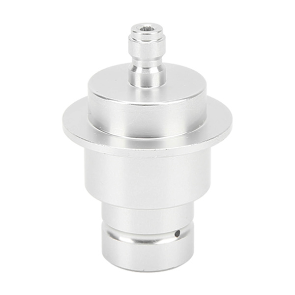 CO2-adapter i aluminiumlegering, 0,3 tommer, hurtig afbrydelse, slidstærk, høj hårdhed, sodavandsautomat-stik, sølv