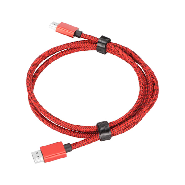 8k korkearesoluutioinen multimediakaapeli 1,5 metriä 12-bittinen väri 48 Gbps 4K 120HZ 8K 60HZ projektiokaapel televisiolle punainen