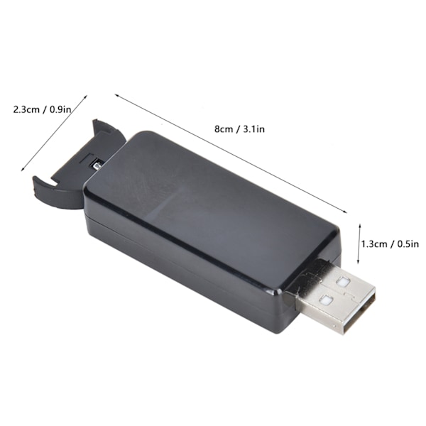 USB-knapbatterioplader 4.2V til LIR2032 LIR2025 LIR2016-batteri med indikatorlys