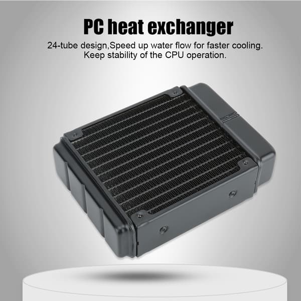 Vandkølingsradiator Dobbeltkerne Køleplade Computerudskiftningstilbehør til Skønhed