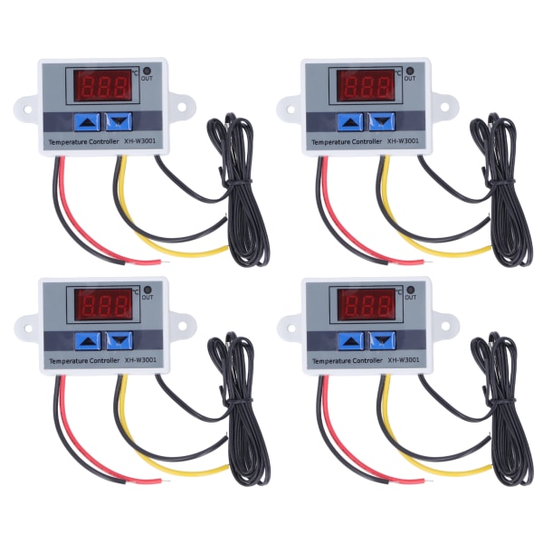 4st LED digital temperaturregulator Värme Kylning Termostat Switch Modul 12V 120W