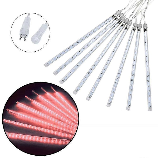 LED Meteorregn Lys 50cm 8 rør 384 LED For Juletre Dekorasjon