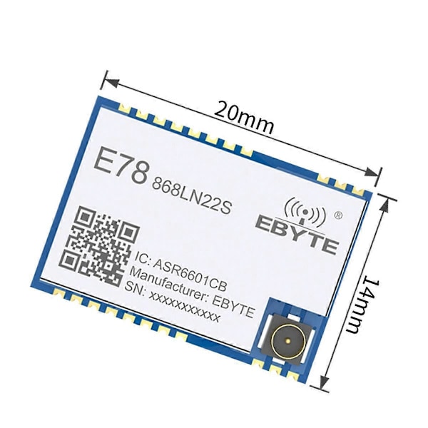 LoRaWAN SoC E78-868LN22S 868MHz LoRa Modul