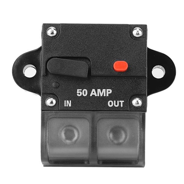 12-42 VDC Heavy Duty Bil Auto Reset Inline Circuit Breaker Selvrecovery Sikring (50A)