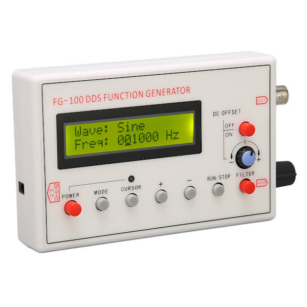 DDS funktionel signalgenerator sinustrekant firkantet savtand bølgeform DDS funktion signalgenerator 1HZ til 500KHZ
