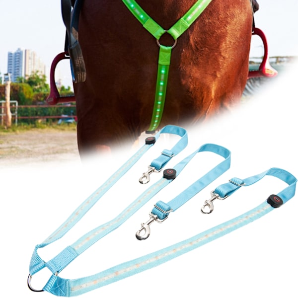 LED Equestrian Supplies Horse Harness Horse Chest Strap Beautiful Eye Catching Luminous Horse Chest Harness