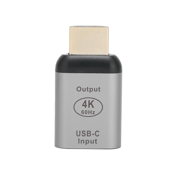 Typ-C hona till HD Multimedia Interface-adapter 4K 60Hz-adapter Typ C 4K-omvandlare för Windows/Android/OS X