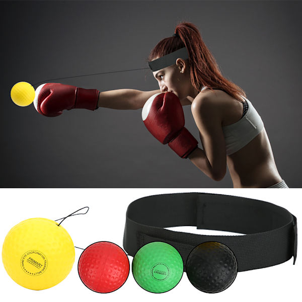 4 Bolde Boksning Træningsbold Hovedmonteret Justerbar Pu Foam Sports Fitness Udstyr