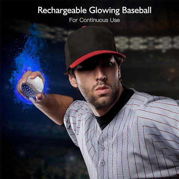9 tommer selvlysende baseball, natkasteøvelsesbaseball