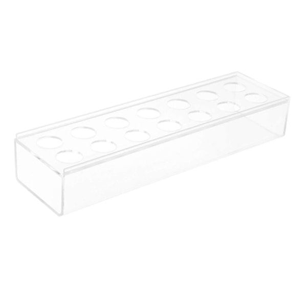 Blomlådor Vattenhållare Knoppvas Akrylvas För Skrivbord Bröllopsdag 35x10x6cm 14 Hål -n4993 ZD A