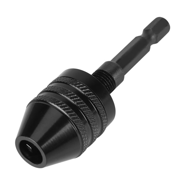 1/4 tum sexkantskaft nyckellös chuck spännhylsa Adapter Kapacitet 0,8-8 mm för elektrisk skruvmejsel borr