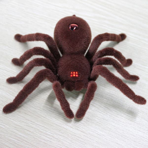 Rolig Läskig Mjuk Skrämmande Plysch Spindel Infraröd Fjärrkontroll Tarantula Barn Present Leksak