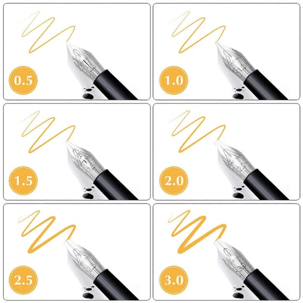 30 Pieces Pen Nibs Fountain Pen Replacement Nibs Calligraphy Pens