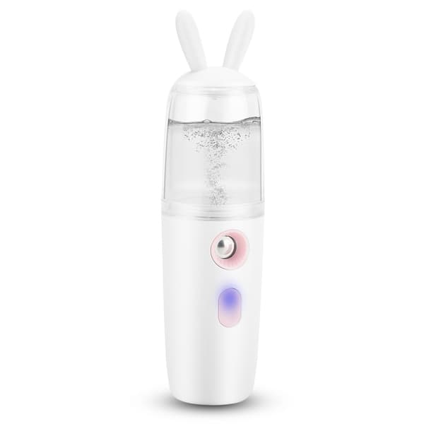 30 ml Mini Bærbar Nano Spray Ansigtsfugtighedsgivende Hydrerende Damper Ansigtsluftfugter Hvid