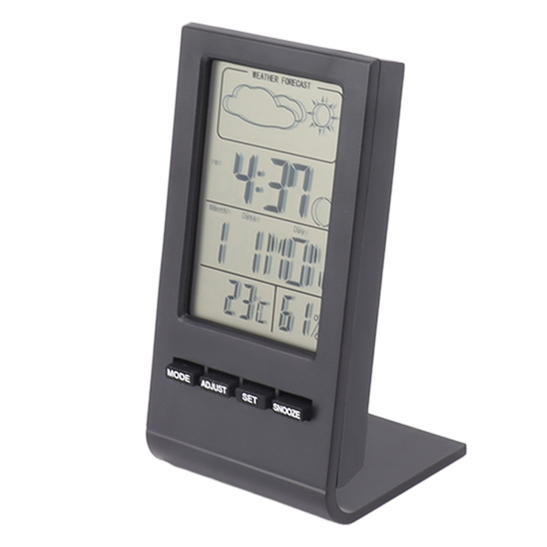LCD-skärm Digital hygrometer inomhus termometer fuktighetsmätare temperatur fuktighet monitor larmfunktion väderdisplay svart