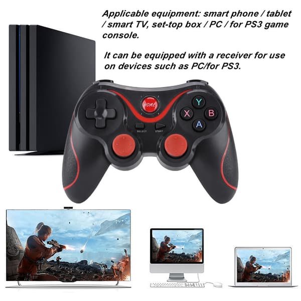 Langaton Bluetooth-peliohjain Joypad PS3:lle/älypuhelimelle/tabletille/PC:lle