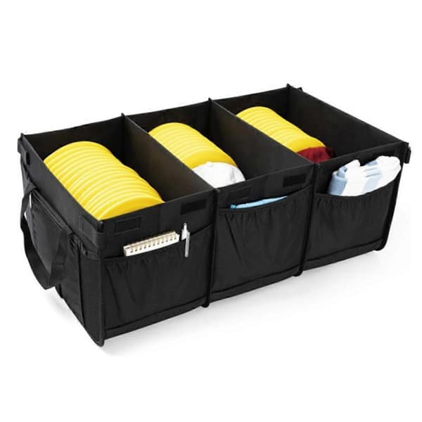 Disc Golf Opbevaringstaske med Rumdelere & Multi Sidelommer