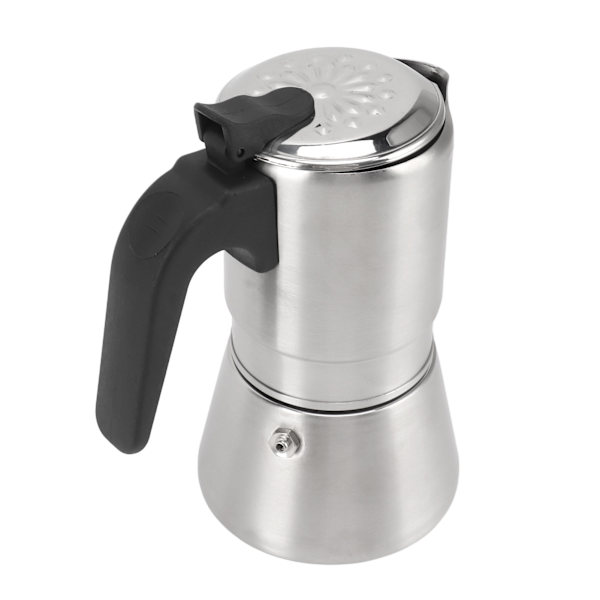 304 Rostfritt Stål Moka Kanna Handbryggd Kaffe Kanna Högtrycks Kall Extraktion Enkel Ventil Kaffe Utrustning för Hem Cafe