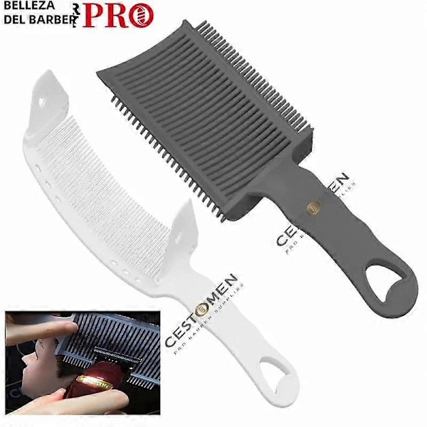 Ny Professionell Justerbar Böjd Hårklippningskam S-Båge Design För Barberare Hårstylingverktyg NewFadeCombPink